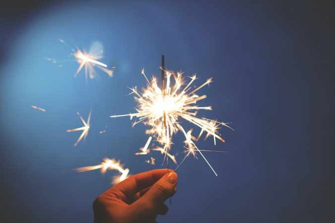 A sparkler